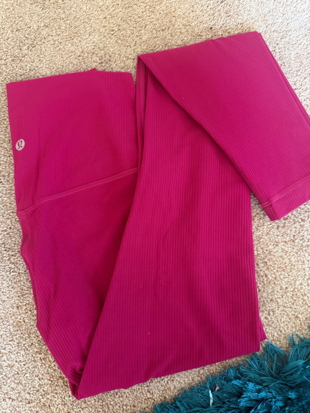 lululemon athletica women Ribbed Pink Leggings